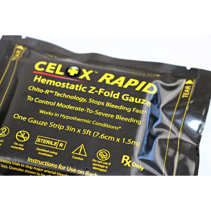 Комплект: Кровоспинна пов’язка Celox Rapid та Ізраїльський бандаж