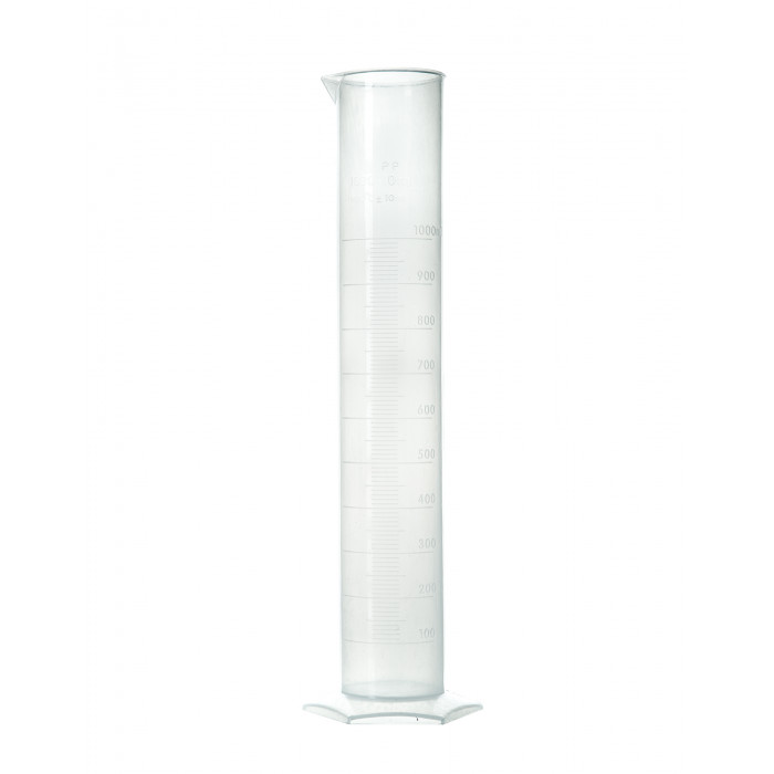 Циліндр поліпропіленовий EximLab® 250 мл з носиком, біла шкала